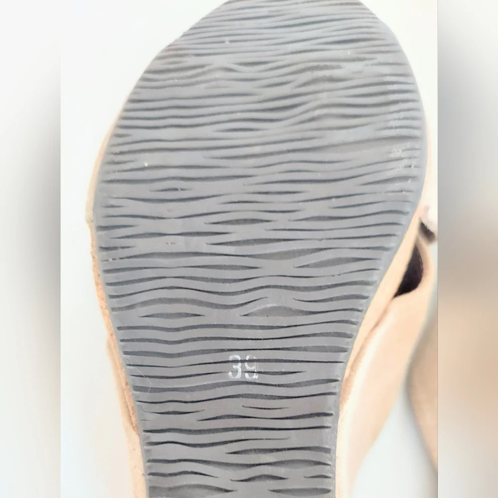 Cordani Size US 8 EU 39 Devon Platform Wedge Sandal Avio Suede